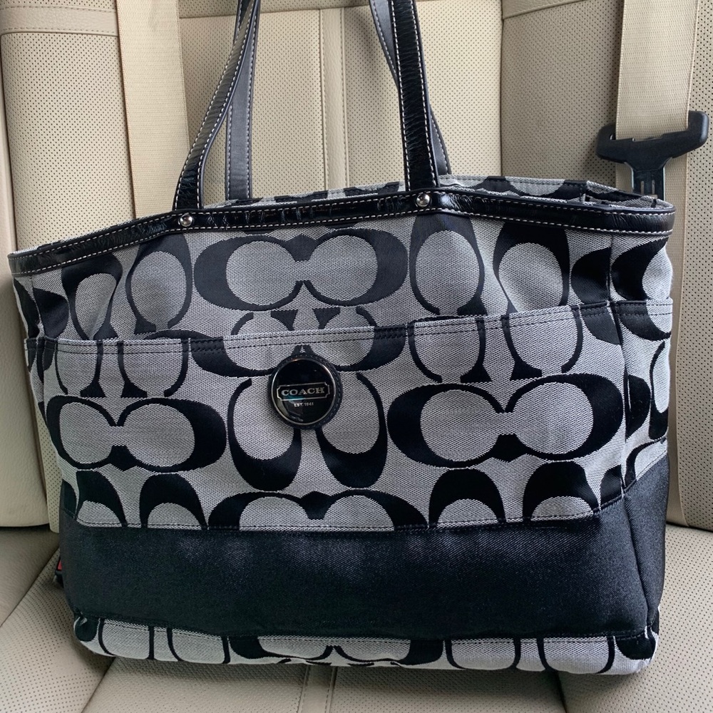 Coach Signature Diaper Laptop Multipurpose Bag